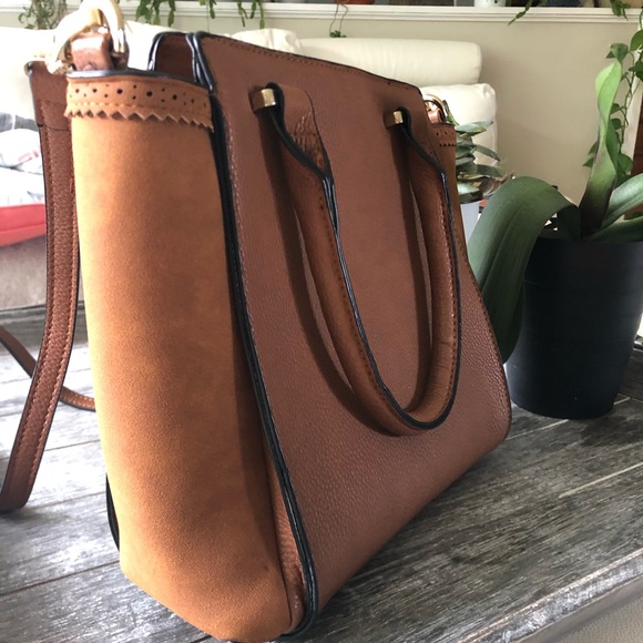 Leather and suede purse - Picture 2 of 9